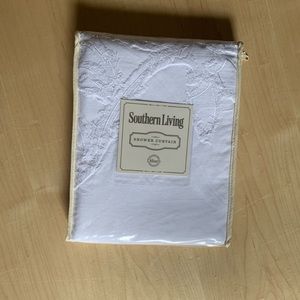 White southern living curtain